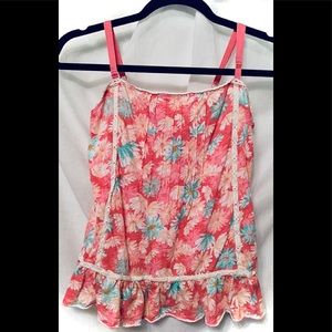 LC Lauren Conrad Floral Tank